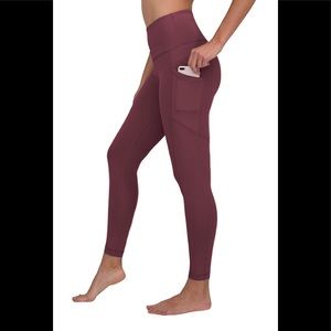 Lulu Lemon Maroon Leggings W/Pockets